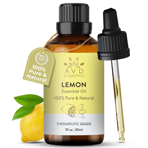 AVD Organics Lemon Essential Oil 30ml Pure Natural for Home Cleaning