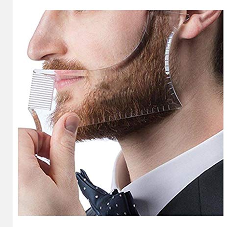 Pente Régua Alinhador Modelador De Barba Profissional barbeiro