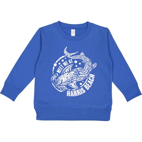 inktastic Meet Me At Harris Beach Toddler Sweatshirt 2T Royal 43c5d