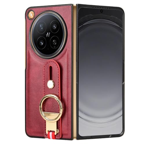 OPPO Find N6 �p �P�[�X SpinoArmor ���ƃL�b�N�X�^���h�@�\ ���|�� �X�g���b�v�t�� �ϏՌ� �����Y�ی� ���烌�U�[�[ + TPU�P�[�X �v�̎��� ��ʃ����Y�ی� �����h�~ �g�уJ�o�[ �w��h�~ OPPO Find N6 �Ή� (��