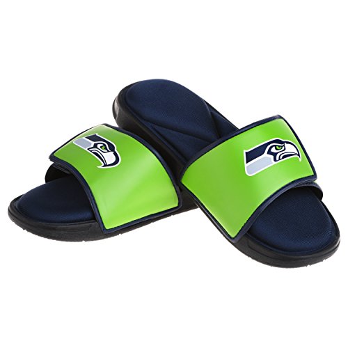 FOCO Seattle Seahawks NFL Mens Foam Sport Slide - M2