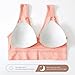 MaMiDay Supportive Sports Bras for Women 5 Pack Sports Bras for Women Seamless Wireless Workout Everyday Sleep Bra Comfortable & Breathable Removeable Pads Pink