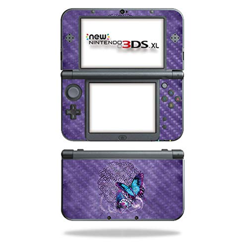Mightyskins Carbon Fiber Skin For Nintendo New 3Ds Xl (2015) - Celtic Butterflies | Protective, Durable Textured Carbon Fiber Finish | Easy To Apply, Remove, And Change Styles | Made In The Usa #TOP26