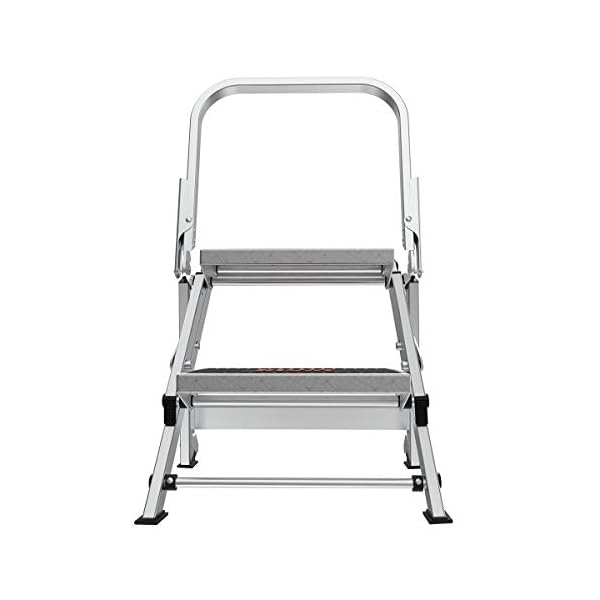 Little Giant Ladder Systems 10210BA Safety Step Tritthocker, Aluminium/Schwarz, 2 – Bild 8