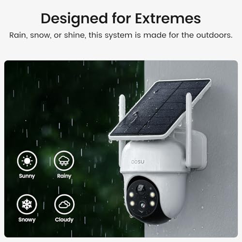 aosu D1 Classic 2-Cam Kit, Security Cameras Wireless Outdoor, Solar Powered - image 8