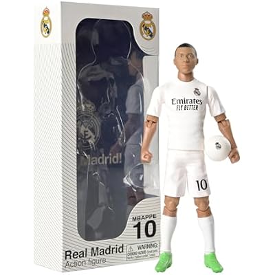 Sockers Banbo Toys Real Madrid CF Kylian Mbappe 8 شخصية كرة قدم قابلة للتجميع
