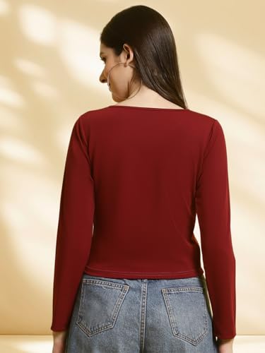 Image of Pinkmint Combo Soild & Stylish Top's for Women l Ideal for Day-to-Night Looks l Korean Western Crop Top's (Pack of 2)