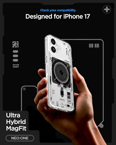 Image of Spigen Ultra Hybrid MagFit Back Cover Case Compatible with iPhone 17 (TPU + Poly Carbonate | Neo One)