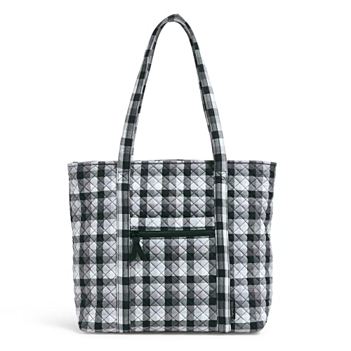 Vera Bradley Women's Cotton Vera Tote Bag, Kingbird Plaid, One Size #TOP7
