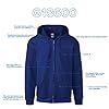 GILDAN Men's Fleece Zip Hooded Sweatshirt, Style G18600, Black, XXL #4