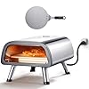 VEVOR Forno Elettrico per Pizza 12 Pollici, Pizzaiolo in Acciaio Inossidabile con Pietra Pizza Spatola, Riscalda Fino a 850°F, Forno per Pizza per Interni ed Esterni per Ristorante, Casa, Campeggio