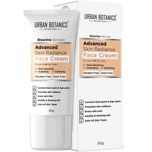 UrbanBotanics Advanced Skin Radiance Face Cream That Helps In Reducing Hyper Pigmentation removal, Dark Spots, Age Spots, Blemishes – 50g