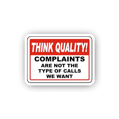 2 (Pieces) 3" and 5" Minimal Complaint Goal Sticker, Waterproof
