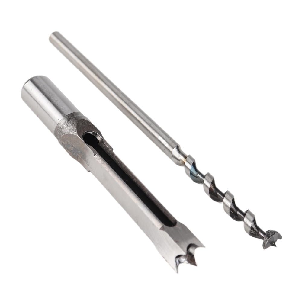 1 pz 6-25 mm HSS punte for trapano a foro quadrato elicoidale scalpello for mortasa a coclea sega estesa for utensili for la lavorazione del legno(8mm)