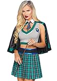 Leg Avenue Womens Spellbinding School Girl Costume, LARGE, Green/Blue