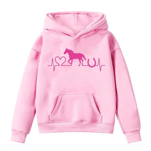 Sweat équestre fille en coton confortable pour le sport et loisirs extérieurs ado