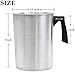 EricX Light Candle Making Pouring Pot, 4 pounds, Dripless Pouring Spout & Heat-resisting Handle Designed Wax Melting Pot, Aluminum Construction Candle Making Pitcher