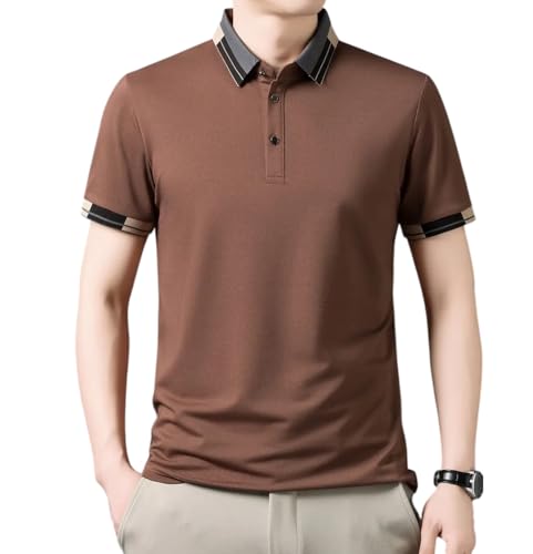 Image of TAGAS Mens Polo T-Shirt || Men's Color Block Polo Tshirt | Short Sleeve Casual Pullover with Collar |Casual Wear for Men | Mens Regular FIT T-Shirts