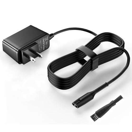 Solopen 12V 5.9Ft Charger Compatible with Braun Shaver Series 9/7/5/3/1 XT5 Electric Razor Trimmer Charging Cord