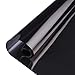 Coavas Solar Film One Way Mirror Film Non Adhesive Static Cling Heat Control Sun Blocking Glare Reduction Anti UV Window Tint Removable for Home and Office, 17.7" x 78.7", Black