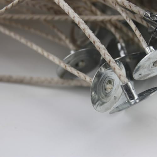 Kit de 100 mechas enceradas para hacer velas con base miniatura 2