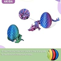 2 Pack Dragon Eggs with Dragon Inside, Dragon Egg Fidget Toy, 3D Dragon Eggs with Dragon Inside, Mystery Dragon Egg, 3D Printed Dragon Egg, Stocking Easter Basket Stuffers — image 3