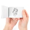 Professional Flip Book Kit by Oaktown Supply - 480 Sheets of Blank Flipbook Paper with Holes on the Side and Screws - Animation Creator Flip Books - for Creative Kids and Adults Who Like Drawing