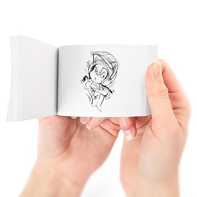 Professional Flip Book Kit by Oaktown Supply - 480 Sheets of Blank Flipbook Paper with Holes on the Side and Screws - Animation Creator Flip Books - for Creative Kids and Adults Who Like Drawing