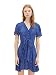Produktbild TOM TAILOR Denim Damen 1036602 Kleid mit Flügelärmeln & Bindegürtel, 31714-Bright Blue Batik Vichy Print, XL
