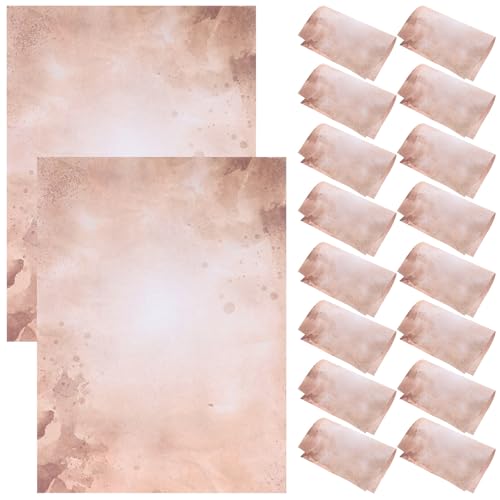 Papier pour correspondance COHEALI A4 vintage recto-verso anti-bavure pour plume