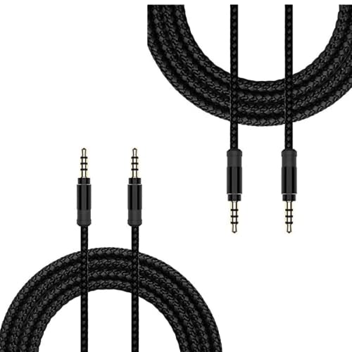 Alta fedeltà: il cavo audio stereo è realizzato in rame smaltato, garantendo una qualità del suono ad alta fedeltà e fornendo la massima conduttività e durata. Contatti in oro 24K per un trasferimento ottimale del segnale.