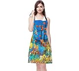 EKOBLA Fish Aprons Painting Undersea Coral Reef Bubbles Colorful Dive Exploration Ocean Waterproof Resistant Chef Cooking Kitchen BBQ Adjustable Aprons for Women Men 27x31 Inch