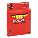 Crayola 5200023038 Staonal Marking Crayons, Red, 8/Box