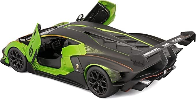 Lambo Essenza SCV12#63 Green Metallic and Black Race Series 1/24 Diecast Model Car by Bburago 28017grn