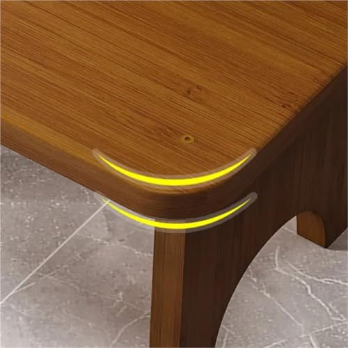 Taburete de madera para baño con base antideslizante de alta resistencia 5