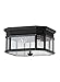 Feiss OL5413BK Cotswold Lane Outdoor Flush Mount Ceiling Lighting, Black, 2-Light (12"W x 7"H) 80watts