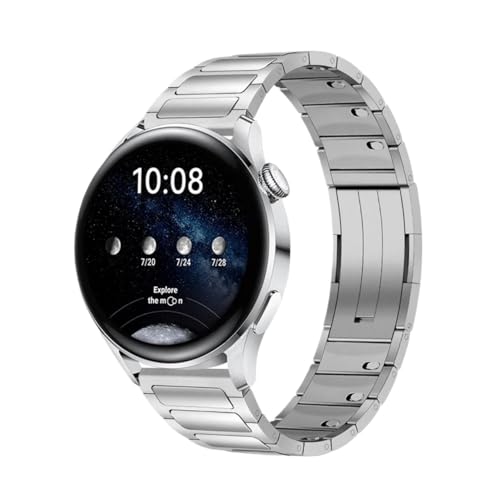 [LOKLNEYK] 22mm ^XeXX`[XgbvAɓKHuawei Watch GT 5 Pro /GT5 /GT4 /GT3 /GT2 Pro/GT2 46mm 3/4 Pro ɓK(Silver,For HuaweiGT2 2