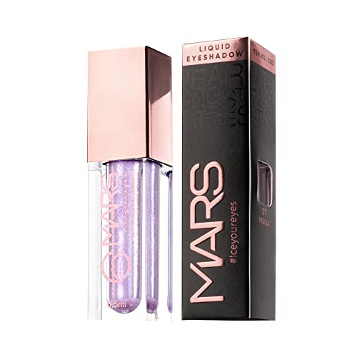 MARS Metallic Liquid Glitter Eyeshadow | Waterproof & Highly Pigmented | Smooth Glide Formula (5.5ml) (07-Nebula) - Image 6