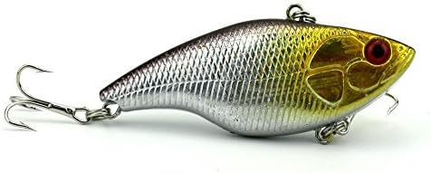 Miniatura 2 de 4PCS Sinking Rattling Wiggler VIB Lipless Crankbaits Hard Fishing Señuelos Wobbler para lubina y trucha 7.5cm2.95"0.51 oz