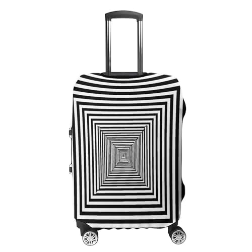 Infinite Maze Spinning Hypnotic Geometric Luggage Covers Washable Travel Suitcase Cover Elastic Baggage Protector4