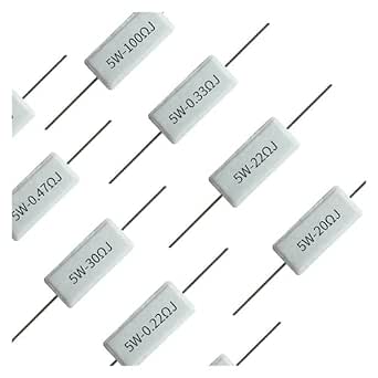 10 stücke 10 Watt 10 ohm 10R Widerstand Ceramic Cement Resistor 5% DIY KitR Np e