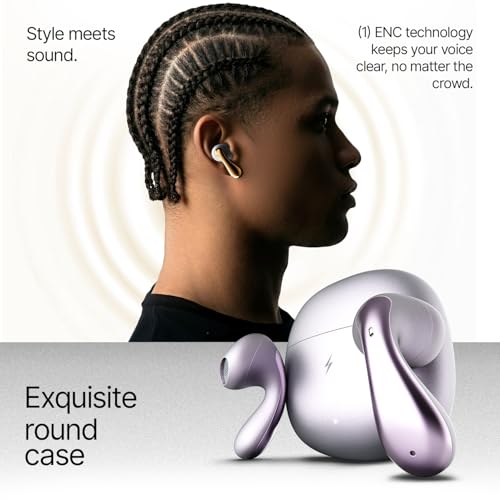 Image of Fire-Boltt Aero Lite TWS Earbuds Custom EQ Wireless Bluetooth 5.4 Music & App Support 50H Playtime Fast Charging Case 50ms Low Latency for Gaming Touch Controls Frost Pink