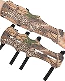 TOPARCHERY 12' Cow Leather Arm Guard Protector with 4 Adjustable Straps (Camouflage)