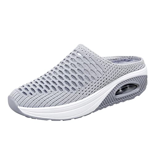 SKFLABOOF Orthopädische Schuhe Damen Air Cushion Slip On Walking Shoes Orthopedic Diabetic Laufschuhe Freizeit Mesh Atmungsaktiv Sandals Orthofeet Turnschuhe