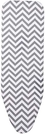 Ctzrzyt 150x50cm Durable Reusable Flat Lightweight Heat Resistant Cotton Ironing Board Cover Felt Pad Household Printed Large Replace Extra Thick