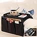 Produktbild Benemall Sofa Armrest Organiser Sofa Bag mit Cup Holder No-Slip Sofa Armlehne Veranstalter Couch Fernbedienung Caddy mit 1 Große Taschen und 3 Kleine Taschen für Smart Phone Zeitschriften Ipad Drinks