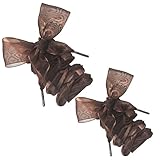 pasamanería cordones lazos trenzas y flecos Material: Organza. El cinturón de gasa es transparente sin punto de flor, de alta densidad y el tirón de la mano no cambia el tipo.