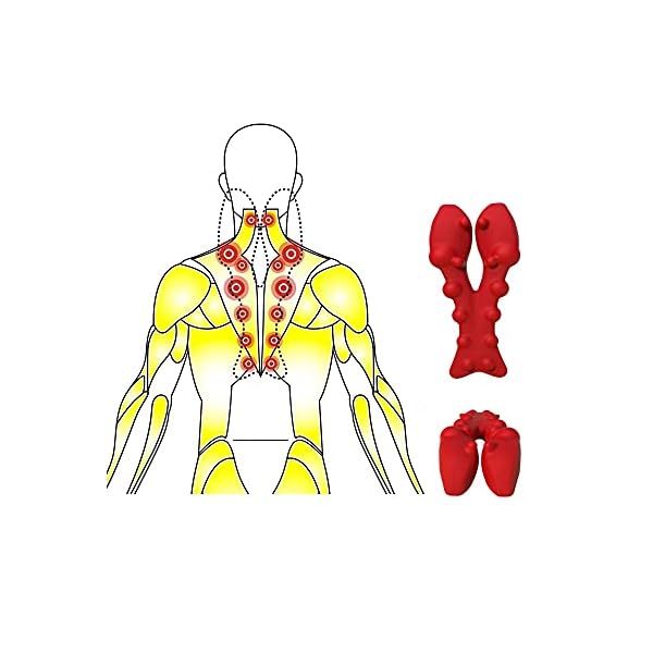 LittleMum Trapezius Triggerpunkt-Massagegerät für Nackenschmerzen, Neuralgie, Verspannungen, Kopfschmerzen, Dowager… – Bild 5