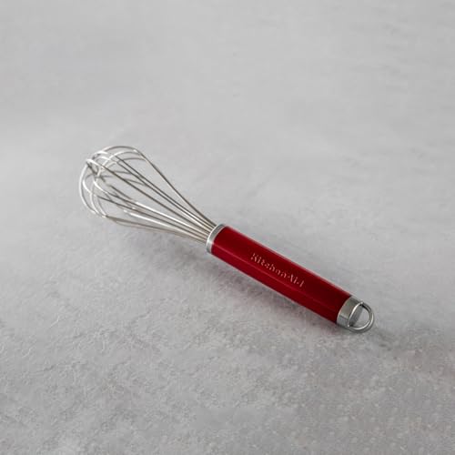 KitchenAid Schneebesen, manueller Schaumschläger aus Edelstahl – Empire Rot – Ansicht 3