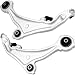 DRIVESTAR 54501-1AA1A+54500-1AA1A OE-quality Brand New Front LH RH Side Lower Control Arm Pair for Nissan Murano